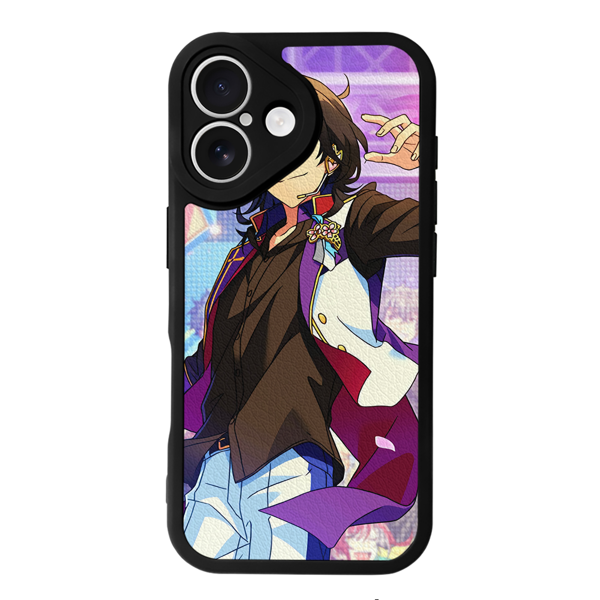 （画像用） あんさんぶるスターズ! Ensemble Stars 【iPhone 16シリーズ対応】シリコンスマホケース（レザー調） 材質：シリコン